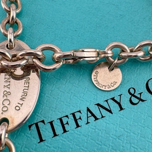 RARE Tiffany & Co. Return to Tiffany® Oval Tag Station Necklace 55” - Picture 8 of 10